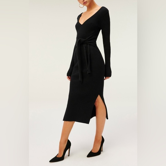 Good American Dresses & Skirts - GOOD AMERICAN Long Sleeve Sepia Knit Dress